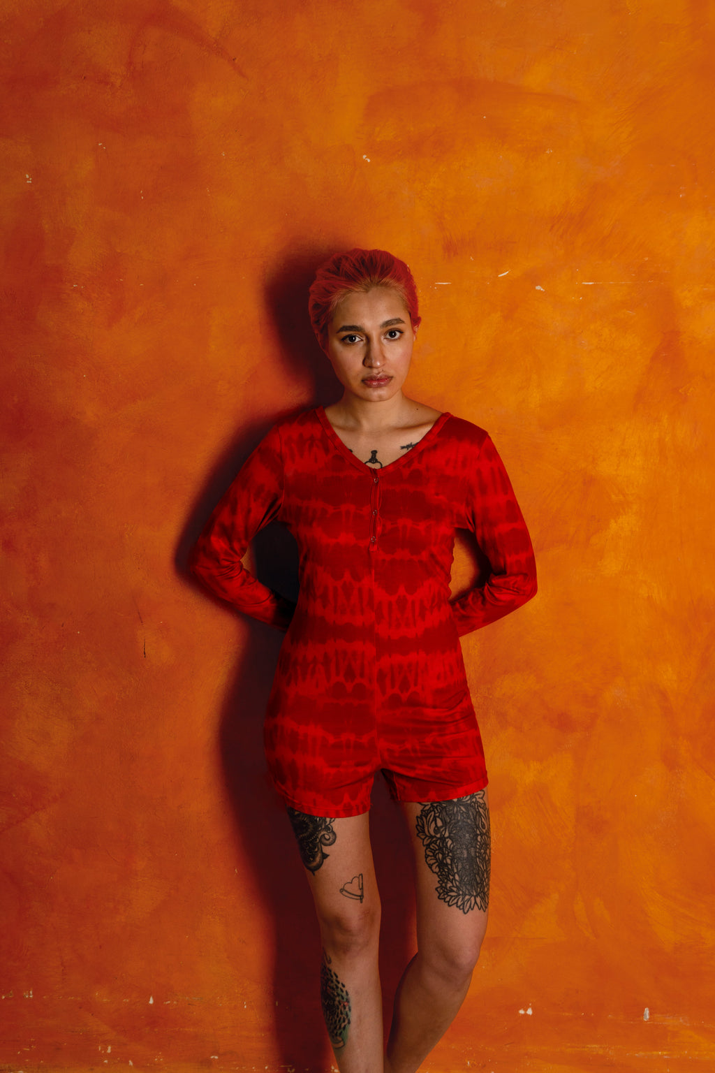 Ajiri Lounge Bodysuit - Flame