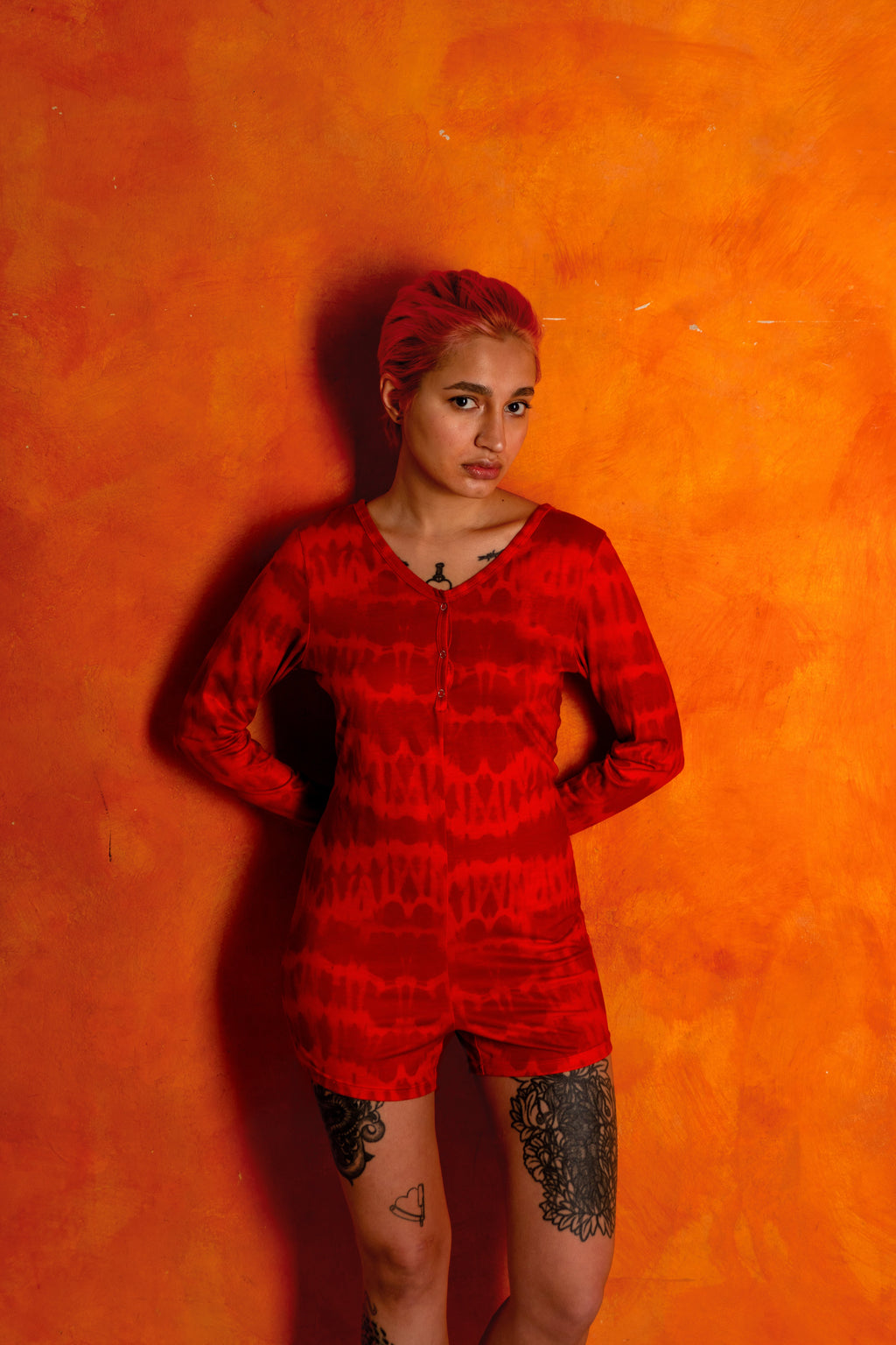 Ajiri Lounge Bodysuit - Flame